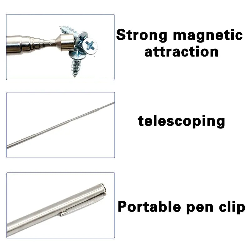 1.5 Pound Extendable Telescopic Magnetic Pickup Tool for Car Repair and Machinery Maintenance