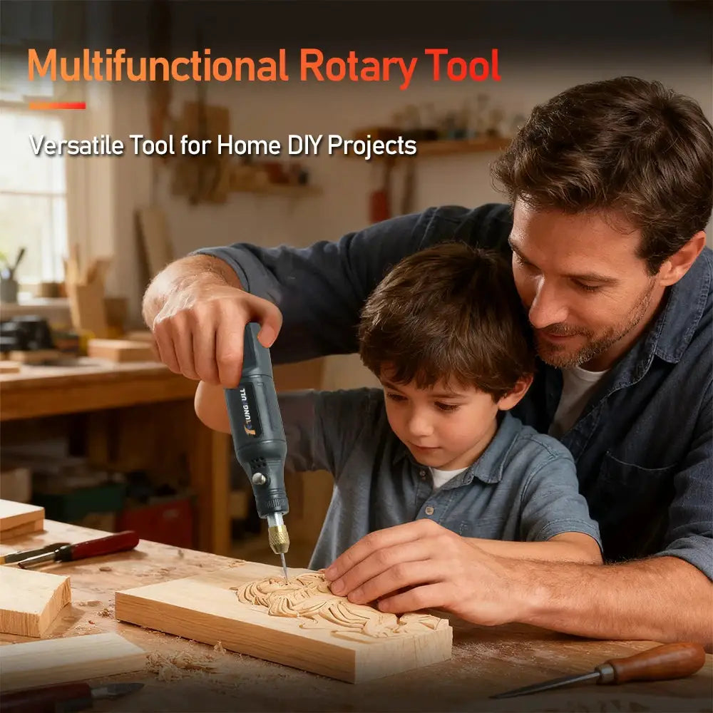 Mini USB Wireless Handheld Rotary Drill for Woodworking Jewelry Engraving Pen and Crafting on Metal Glass and Wood