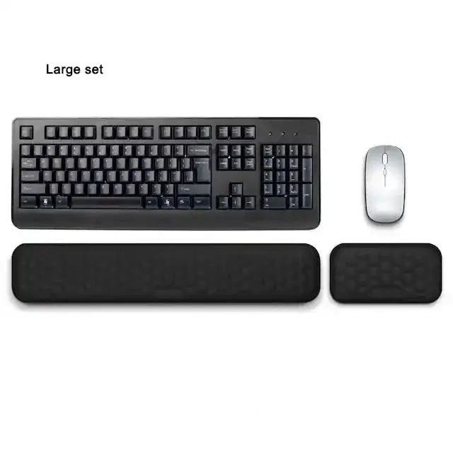 ComfyWrist Two In One Memory Foam Keyboard And Mouse Wrist Rest For Ergonomic Support And Better Posture