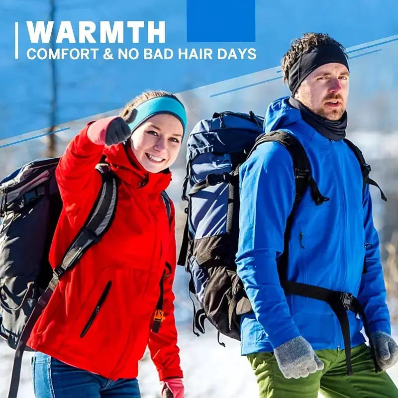 Warm Fleece Earmuffs Headband Windproof Ear Warmer For Unisex Outdoor Sports Skiing Running Cycling