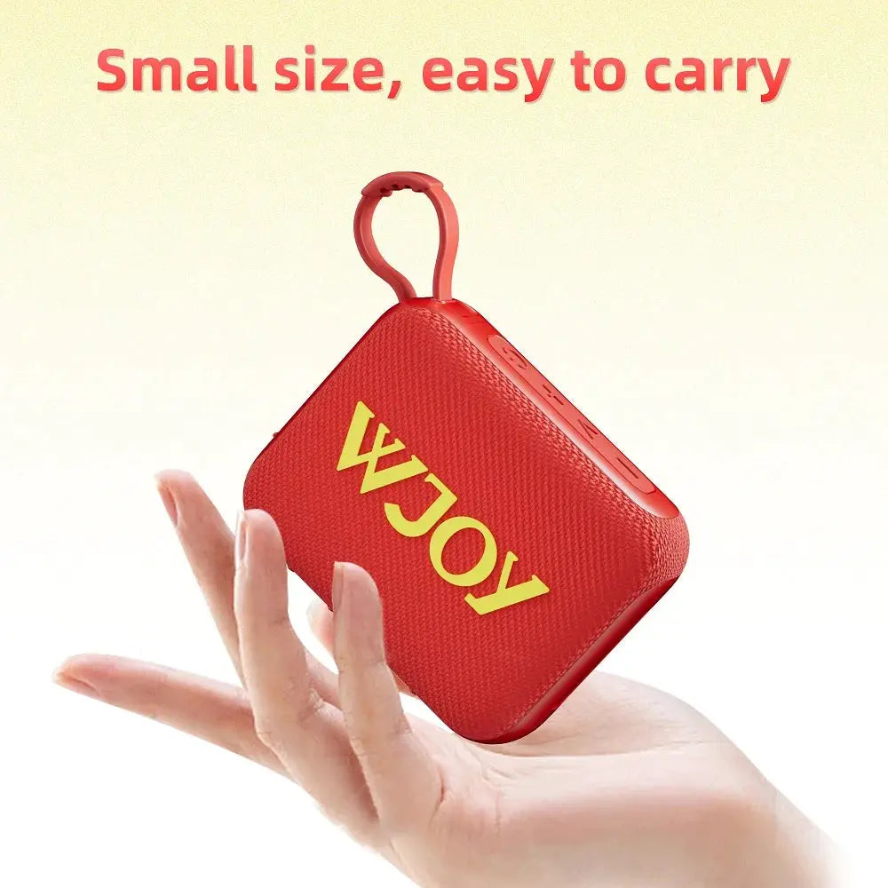G04 Subwoofer Bluetooth 5.4 portable speaker, red textured plastic with KOY logo, handheld