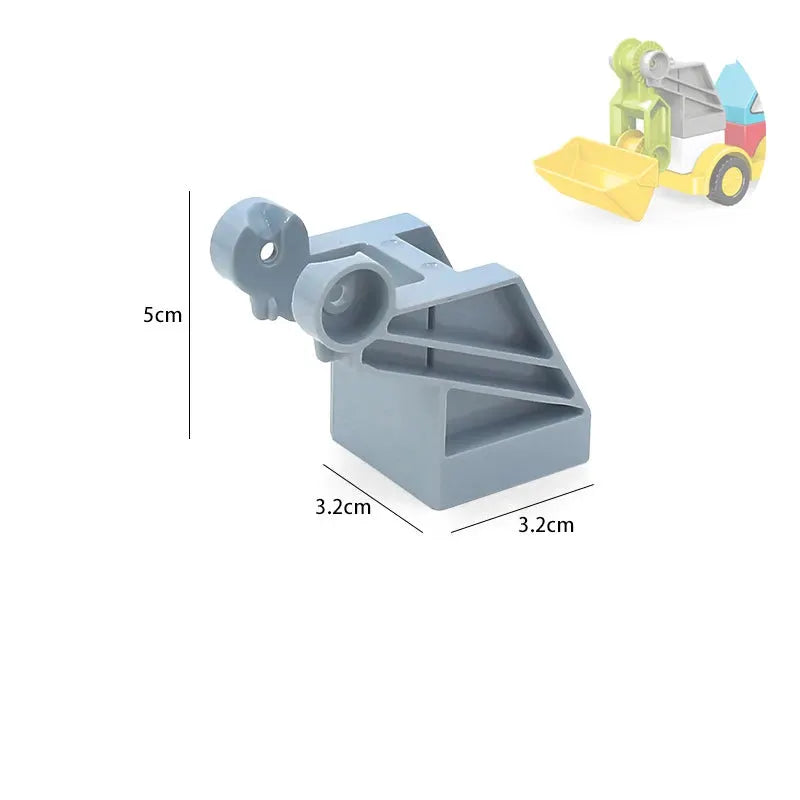 Big Building Blocks Traffic Mechanical Construction Set For Kids Compatible Large Bricks Educational Science Toy Gift