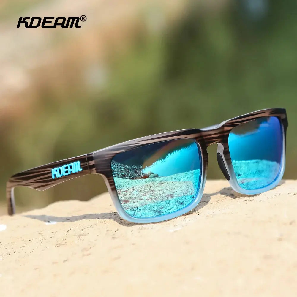 KDEAM 2022 Square Men Polarized Sunglasses With UV Protection Coating For Durable Outdoor Performance