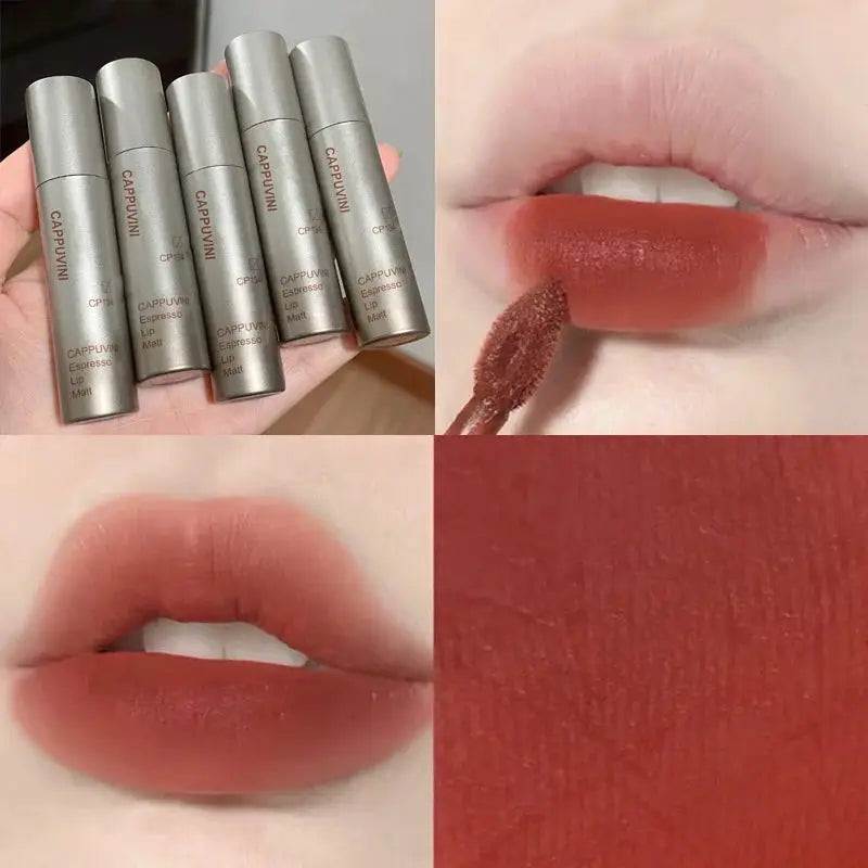 Single Velvet Matte Mist Lip Gloss Waterproof Liquid Lipstick Smudge Proof Not Fade Cup Lip Glaze