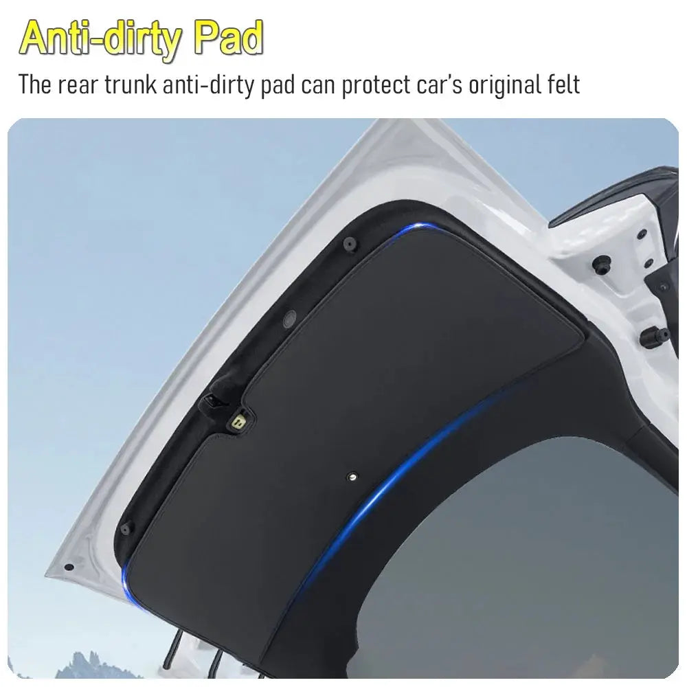 Simples Market trunk mat for Tesla Model Y Juniper 2025–2026, black anti-dirty rear trunk protective pad