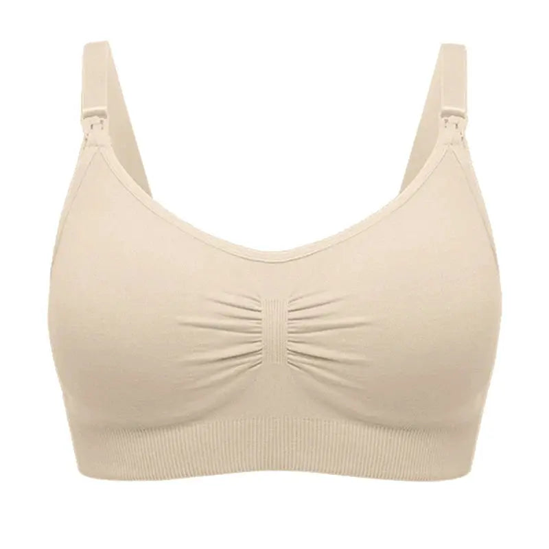 Beauforme Plus Size Nursing Bra Breathable Seamless Maternity Underwear For Breastfeeding Push Up