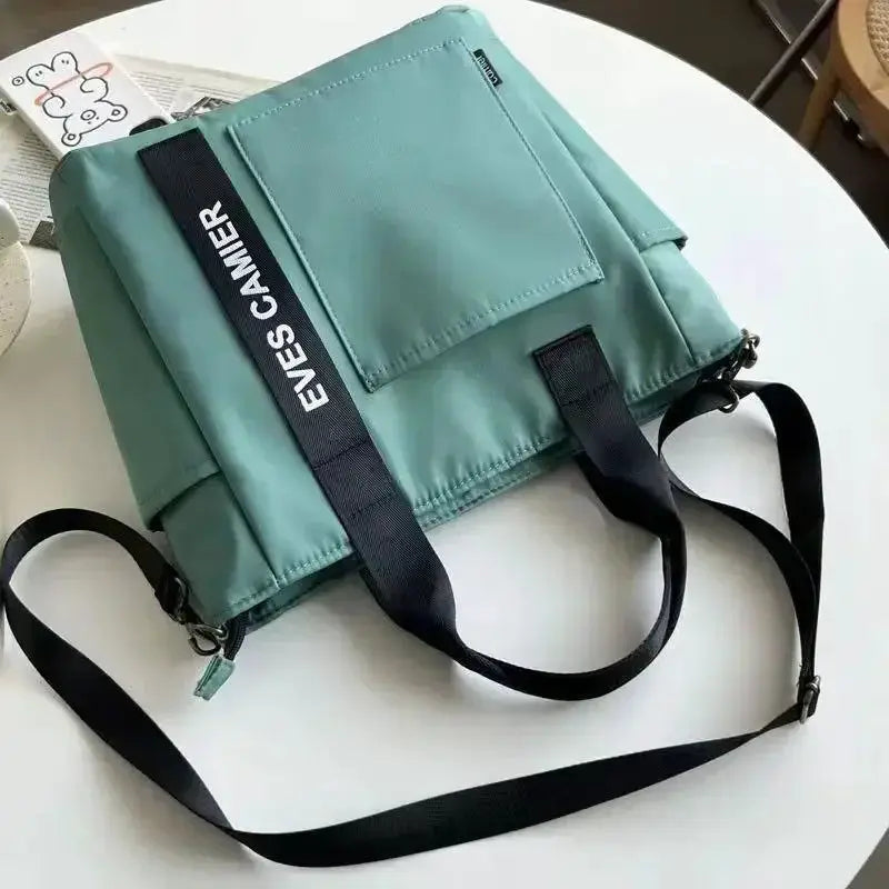 UrbanCarry Casual Tote Bag Large Capacity Waterproof Nylon Canvas For Everyday Use