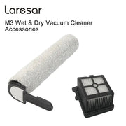 Laresar M3 Wet And Dry Vacuum Cleaner Accessories Main Brush HEPA Water Tank Handle Tank Cap Adapter Wheel Axle