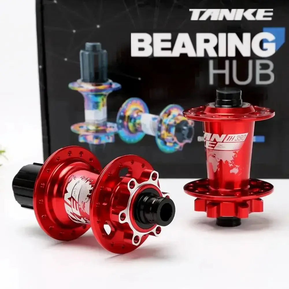 TanKe 120 Click MTB Front Rear Hub 120 Engagement 6 Bearings Thru Axle HG 8 9 10 11 12 Speed Disc Brake 28 32 36 Holes