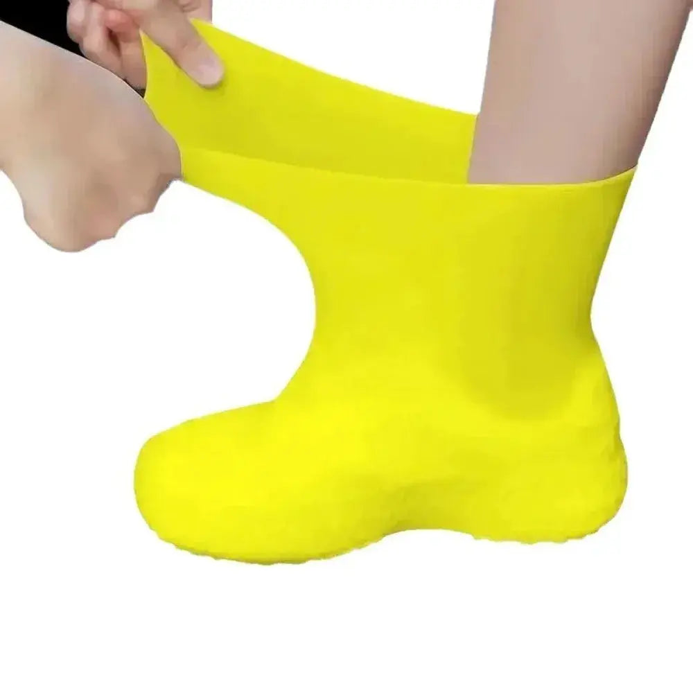 Latex Waterproof Overshoes For Outdoor Rain Gear Shoe Covers For Rainy Day Protection 1 Pair