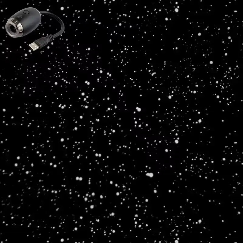 USB Car Atmosphere Projector Light Starry Sky Saturn Galaxy Ambience