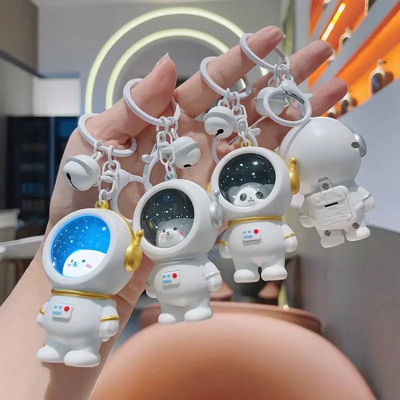 Yupsk Cute Glowing Night Light Astronaut Cat Keychains Kawaii Bag Charm Pendants Creative Accessories Gift Wholesale - Simples Market