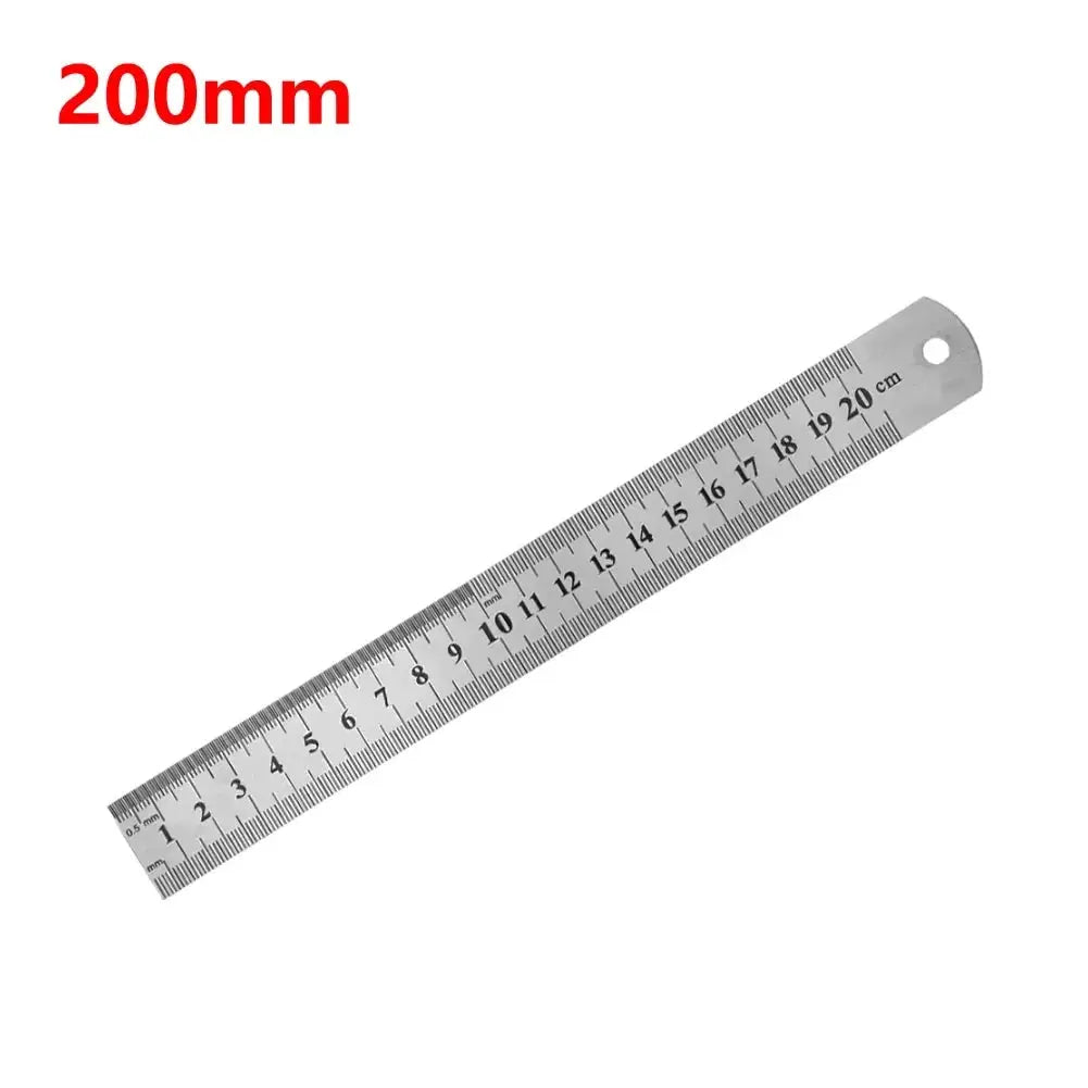 Metal Scale Stainless Steel Straight Ruler 150mm and 500mm for Drafting Measuring Office and School Supplies