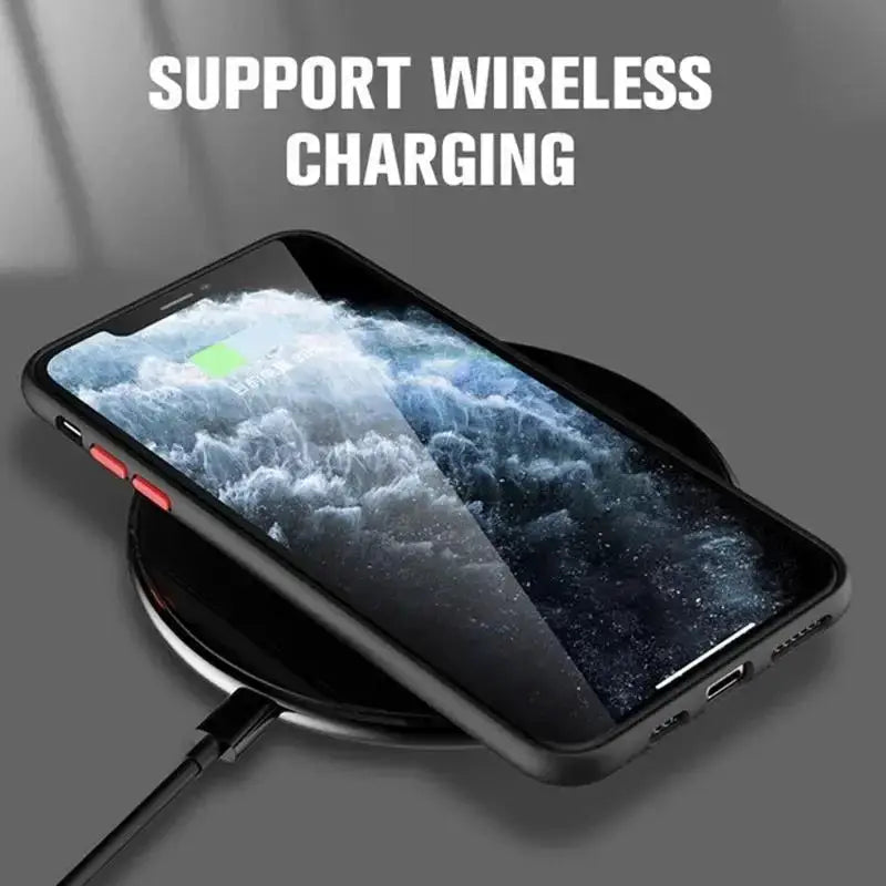 Luxury Matte Armor MagSafe Case For iPhone 16 15 14 13 12 11 Pro Max Mini XS XR Cover Protection
