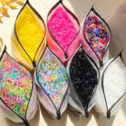 Colorful Disposable Rubber Band Hair Ties For Girls Bulk Pack 500 1000 2000 Pcs Ponytail Holders Kids Hair Accessories