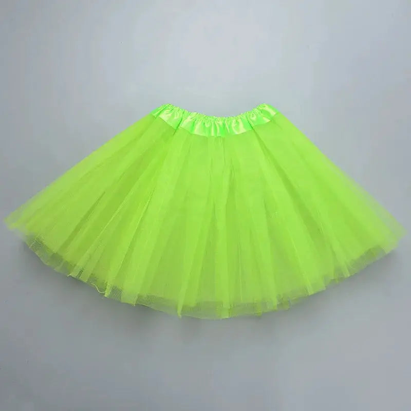 DreamDance Girls Elastic Ballet Tutu Skirt Three Layer Tulle Satin Waistband For Full Ball Gown Look Ages 2 To 8