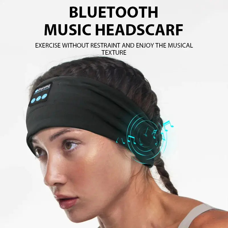 Wireless Bluetooth Headband Sleep Headphones With Eye Mask And HD Stereo Speakers For Side Sleepers