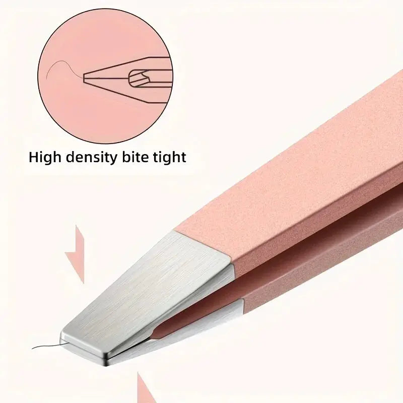 OLOEY 4 Piece Professional Eyebrow Hair Removal Tweezers Set Stainless Steel For Effortless And Precise Grooming