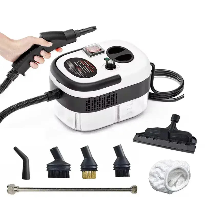 Portable Handheld Steam Cleaner With High Temperature Pressurized Steam For Kitchen And Car Cleaning With Brush Heads