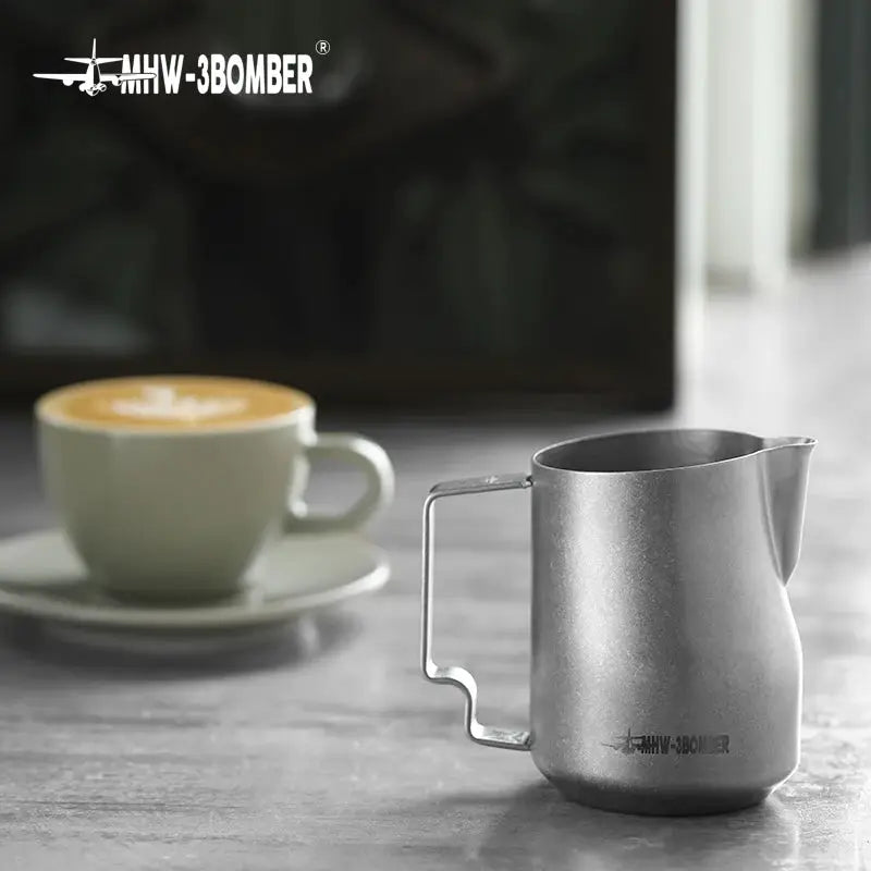 MHW3BOMBER Turbo Milk Frothing Pitcher 350ml 450ml Stainless Steel Professional Home Barista Kitchen Accessory