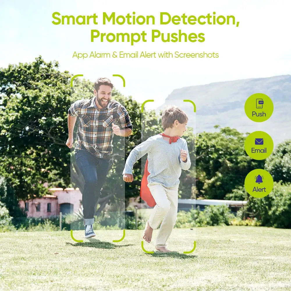 SANNCE 8CH NVR 3MP Security Camera System with 4 PoE IP Cameras, H.265, 24/7 Recording by Simples Market