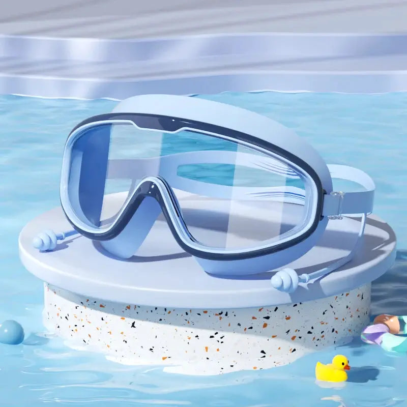 Kids Swimming Goggles Big Frame HD View Anti Fog Waterproof For Boys And Girls Multi Color