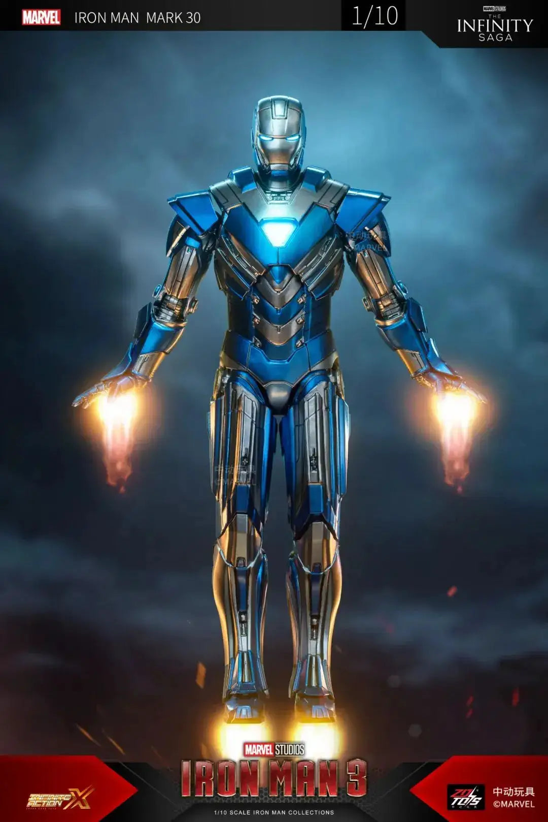 ZDTDS Iron Man Avengers MK37 Hammerhead MK12 MK38 Igor MK9 Iron Patriot War Machine Action Figure Collectible Toy