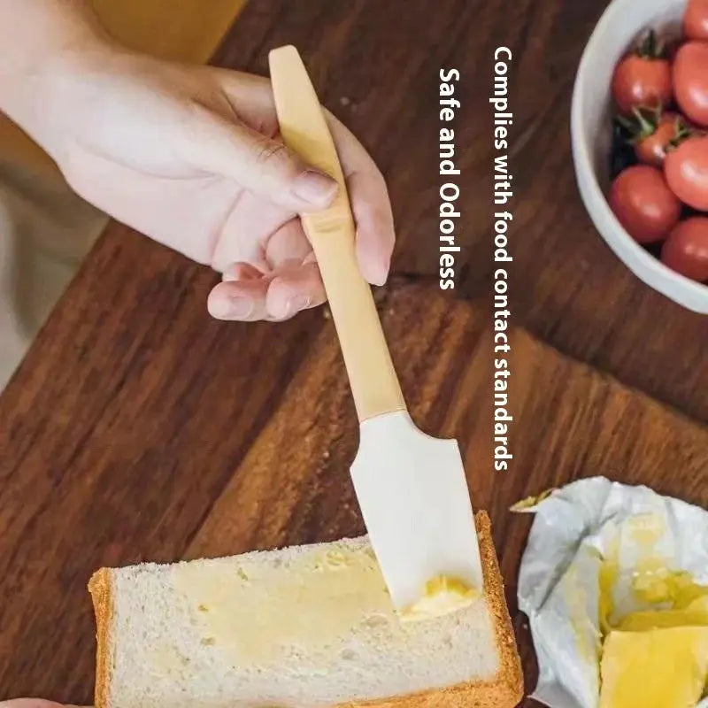 Two In One High Temperature Resistant Silicone Spatula For Baking Cream Jam Butter Spatula Kitchen Stirring Tool KM-5088