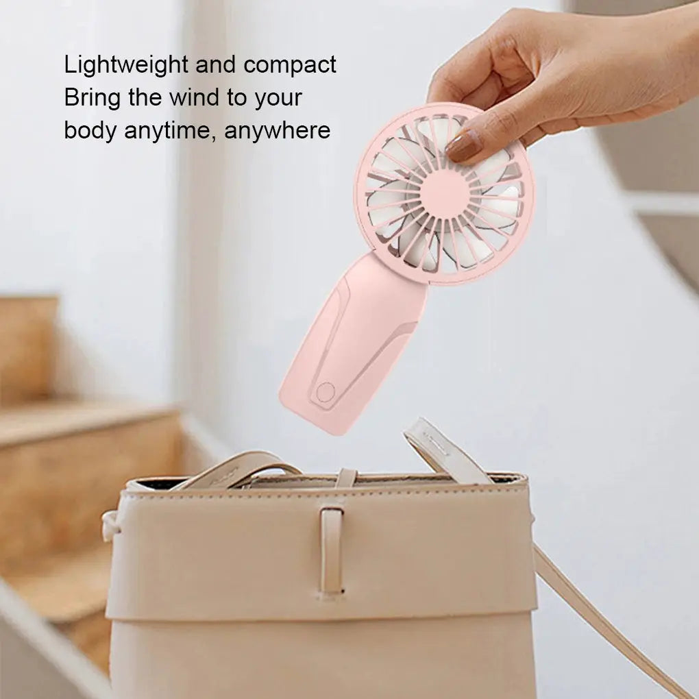 Portable Handheld USB Rechargeable Mini Fan Lightweight ABS On The Go