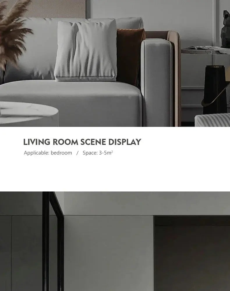 Modern LED wall lamp by Simples Market in Nordic black and white with gold accents for living room or bedroom.