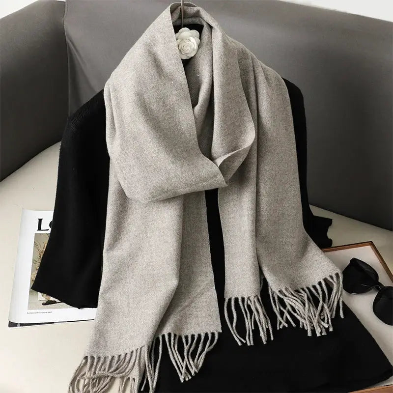 Brand 62 Womens Long Cashmere Blend Winter Scarf Hijab Shawl Wrap For Outdoor Warmth