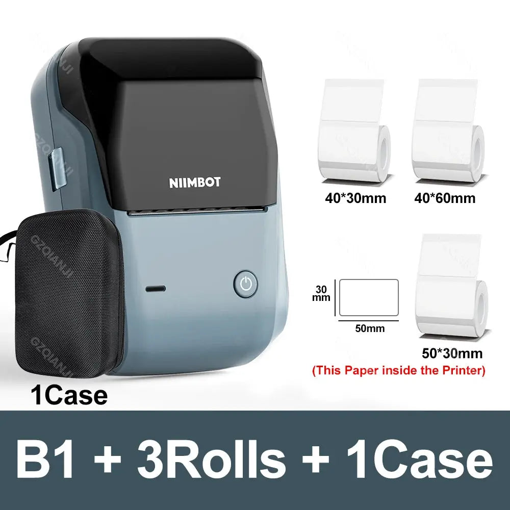 Niimbot B1 Mini Bluetooth Label Printer For Round UV Tags And Labels
