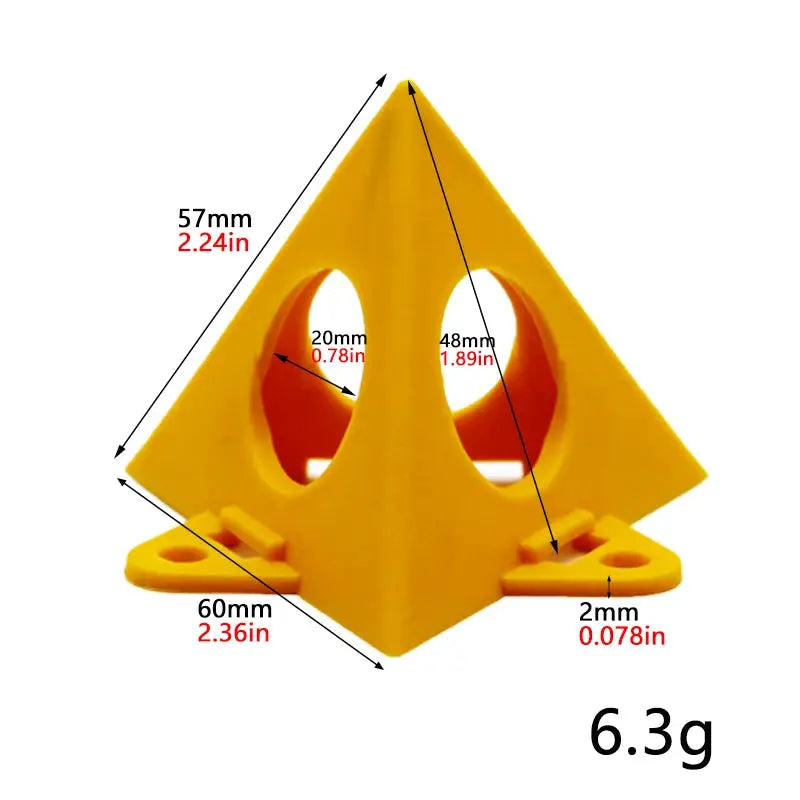 10 Piece Pyramid Shaped Triangular Bracket Set for Woodworking Paint and Spray Applications