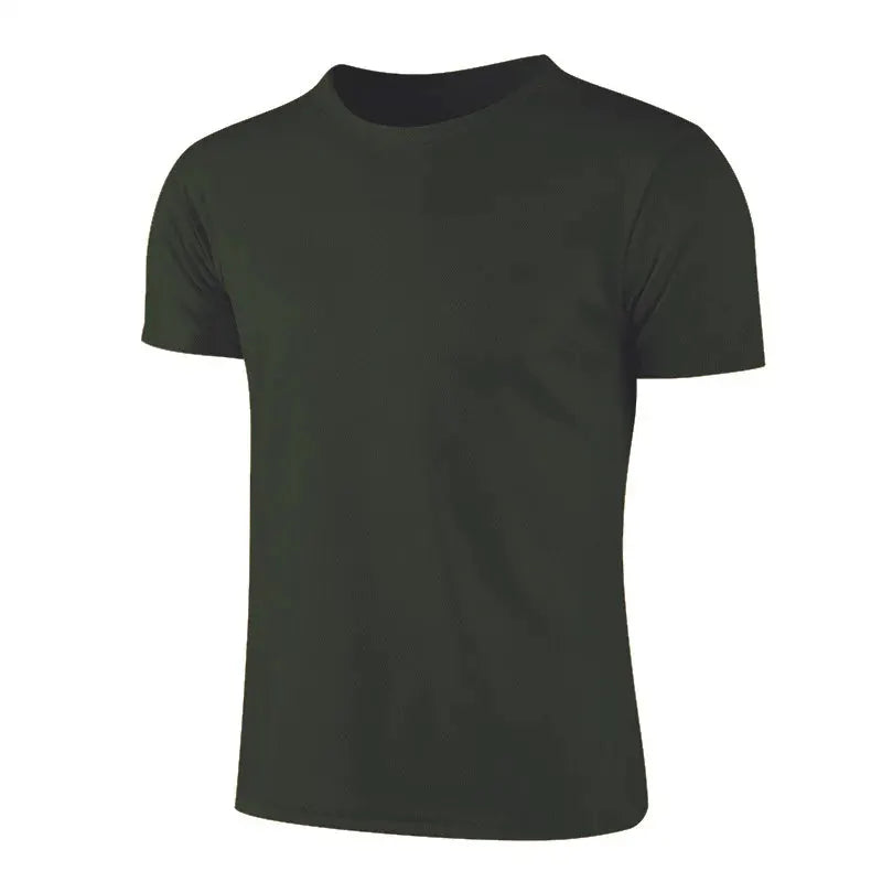 Simples Market men's dark green athletic short-sleeve T-shirt