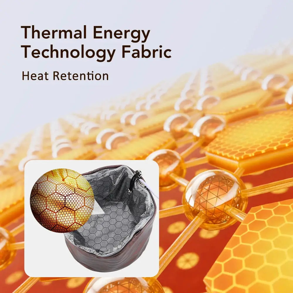 10-level electric hair heating cap with waterproof outer shell and silver insulated lining