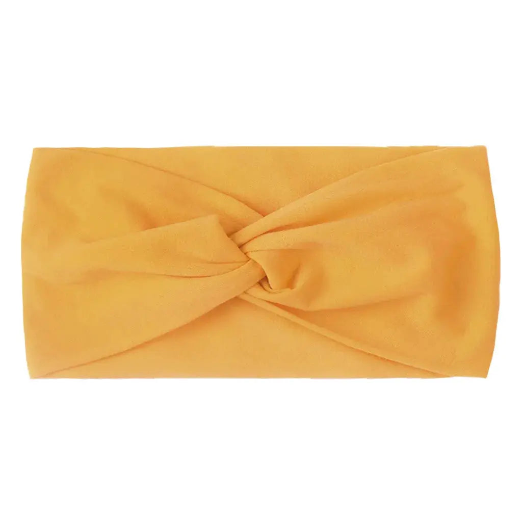 Solid Color Baby Headband for Girls Spring Summer Twisted Knot Design Soft Elastic Hair Accessory Large Size