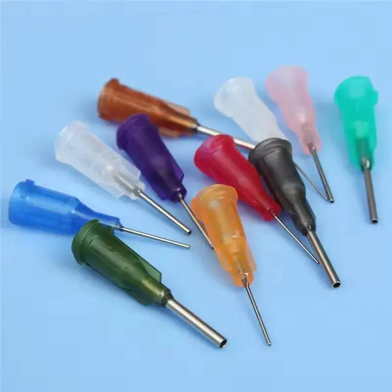 11 Needle Transparent Glue Bottle Polyethylene Needle Dispensing Bottle For Rosin Solder Flux Paste 30ml Or 50ml
