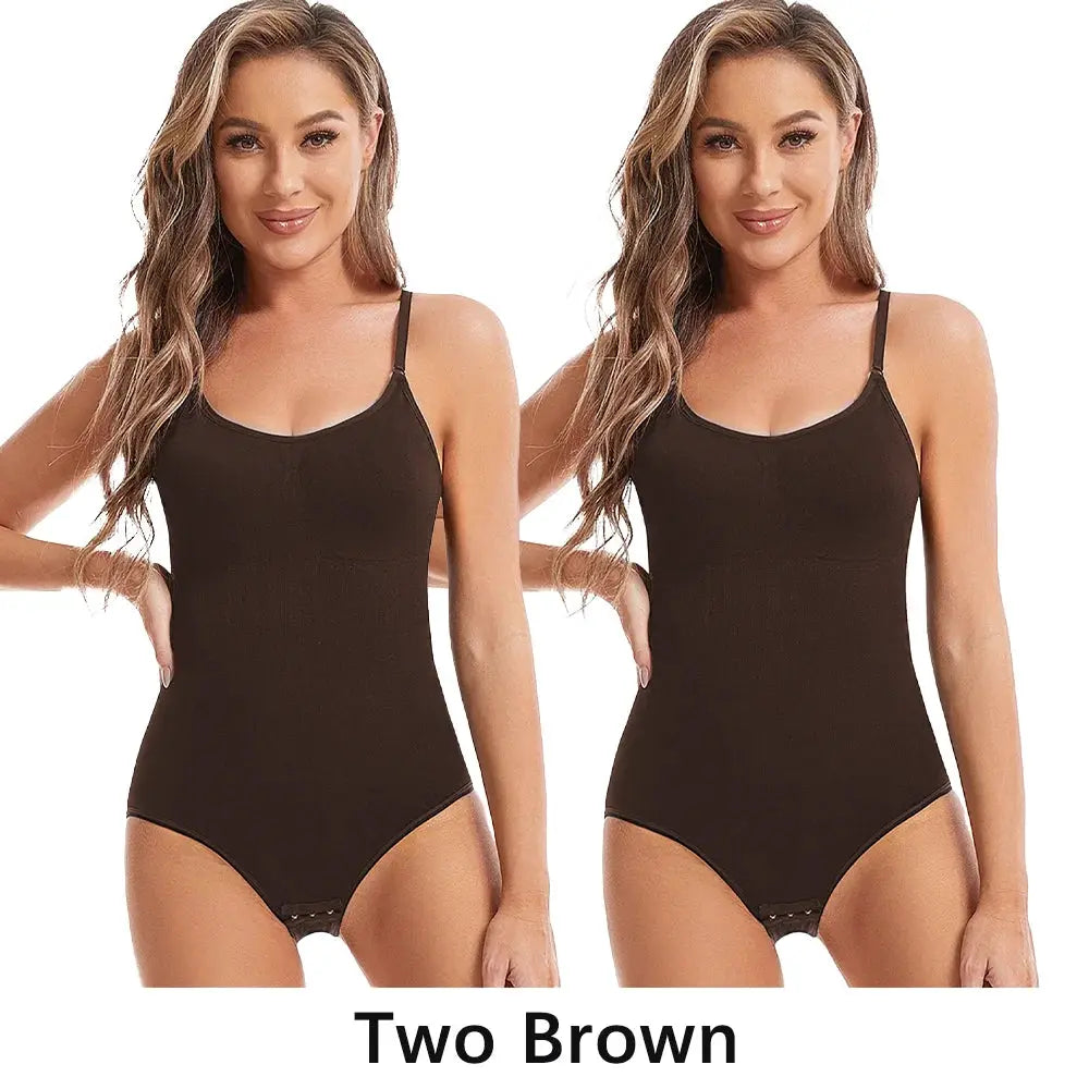 CurveCraft Open Crotch Seamless Shapewear Bodysuit For Butt Lift And Smoothing Silhouette