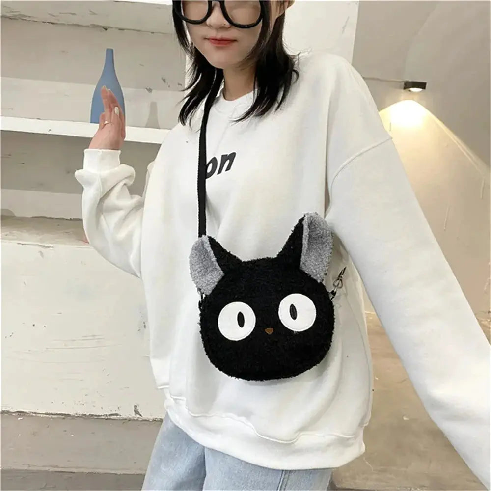 Homefish Japanese Style Plush Cartoon Shoulder Bag Compact Crossbody For Phone And Purse