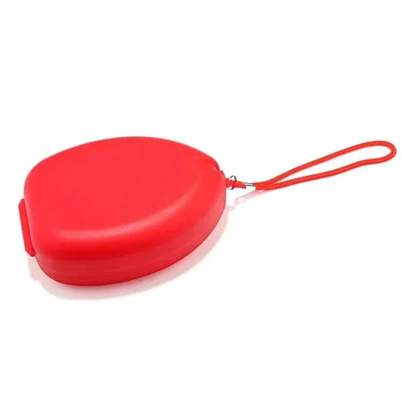 Car rescue CPR mask kit in a red compact case with a lanyard and one-way valve