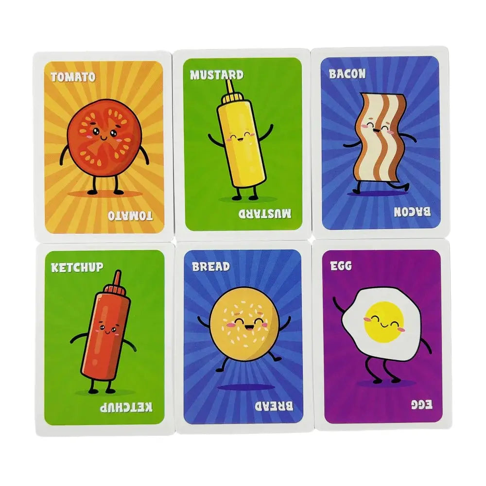Slapburger Card Game for Families and Parties 2 To 6 Players Quick Laughs Board Game Deck