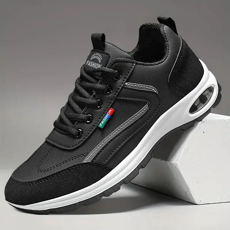 UrbanStride Mens Lightweight Breathable Sneakers With Non Slip Sole And Suede Detailing For Daily Outdoor Wear