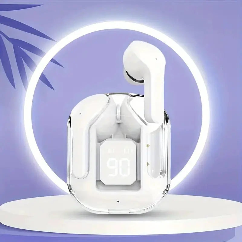 Xiaomi Original T2 Wireless Bluetooth Earphones With Transparent Design And LED Power Display HiFi Stereo Sound