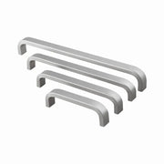 Space Aluminum Kitchen Cabinet Straight Pull Handles 4 6 8 10 12 Inches Silver Modern Hardware