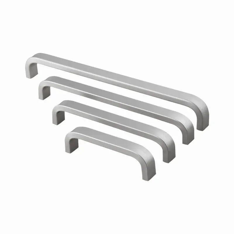 Space Aluminum Kitchen Cabinet Straight Pull Handles 4 6 8 10 12 Inches Silver Modern Hardware