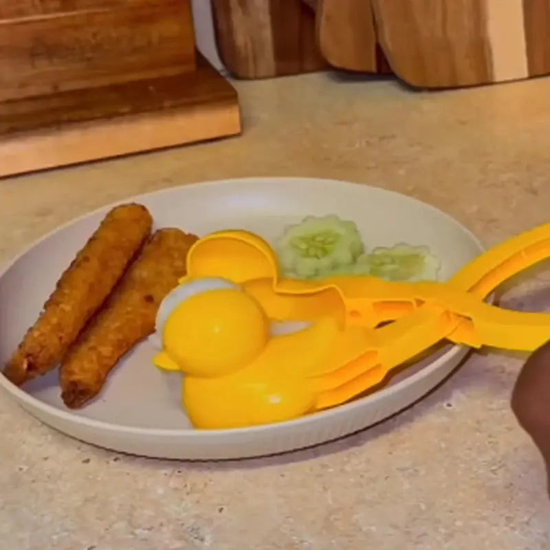Duck Rice Mold DIY Snowball Maker with Handle Eco Friendly PP Plastic Cute Animal Rice Shaper for Kids and Adults