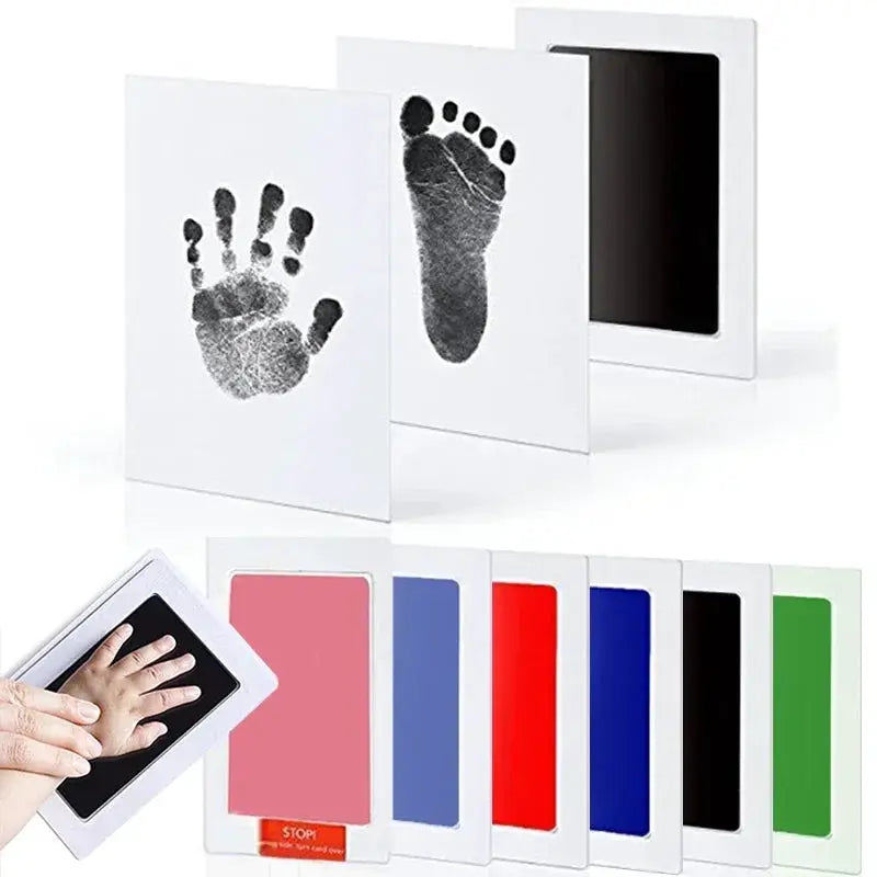Safe Non Toxic Baby Footprint Kit Inkless No Touch Handprint For 0 To 12 Months Newborn Souvenir