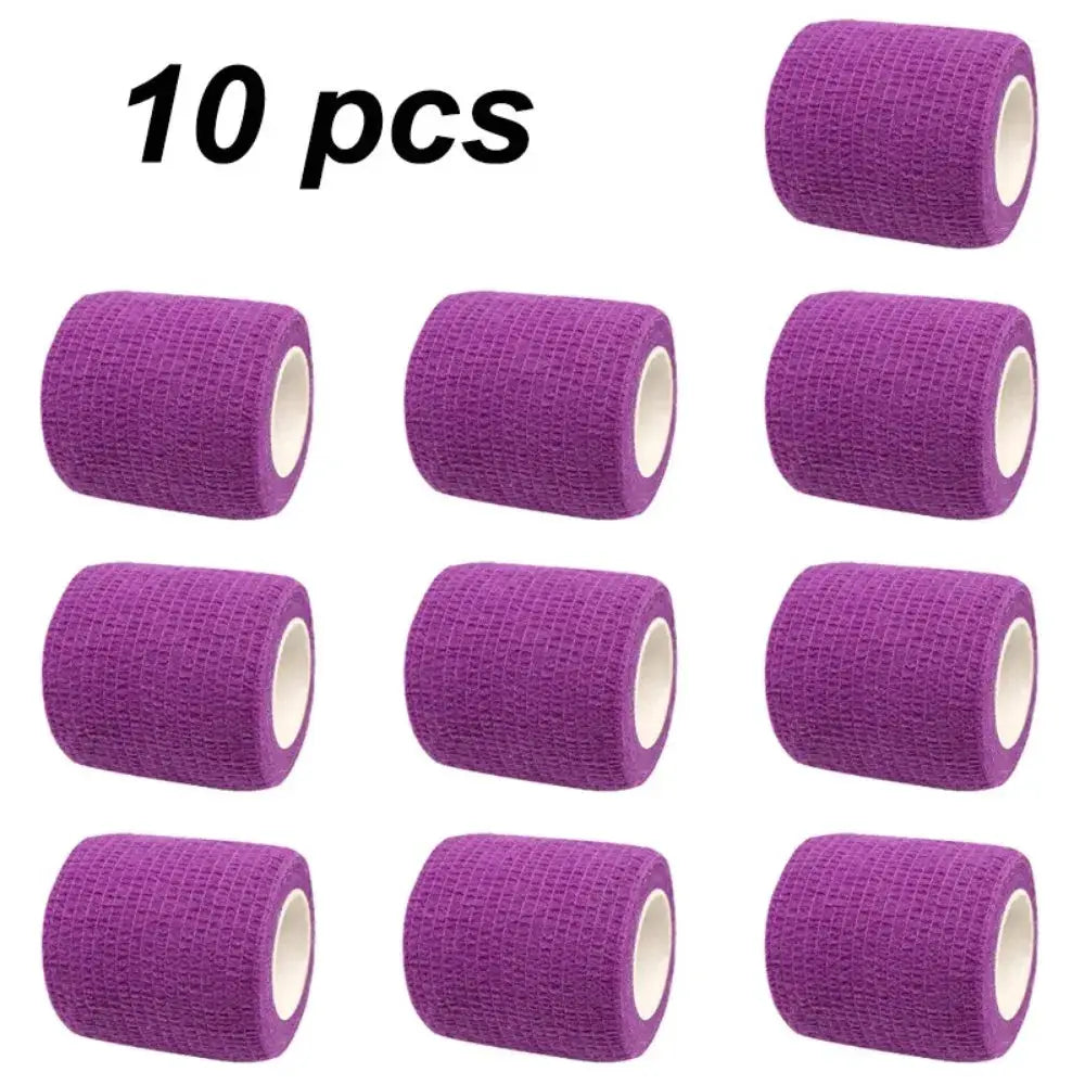Colorful Self Adhesive Elastic Bandage Wrap Elastoplast for Knee Finger Ankle Palm Sports Injury Aid Kit Pet Tool