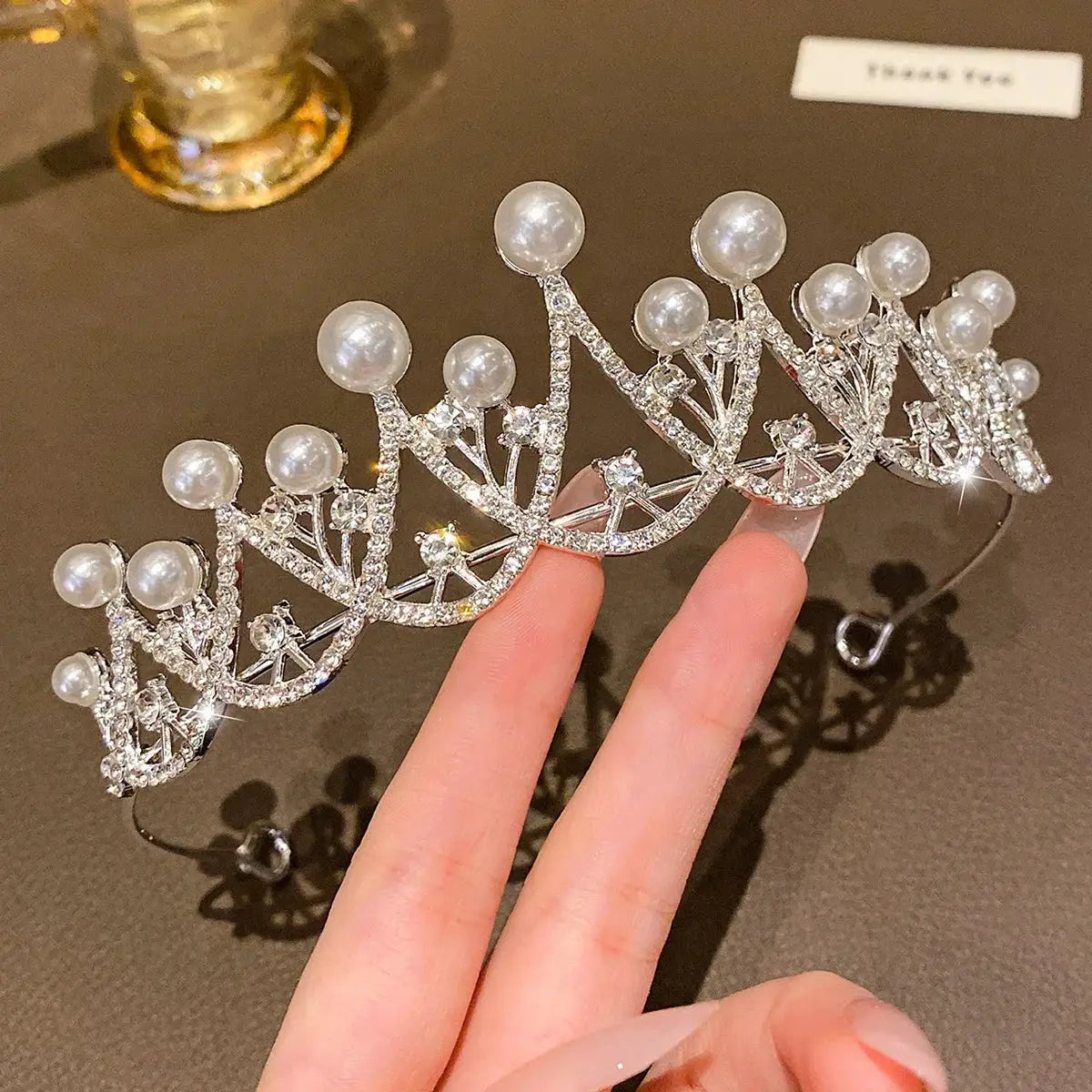 Large Crown Headband Fashion Hair Accessory For Performances And Birthdays For Adults Elegant Temperament Style