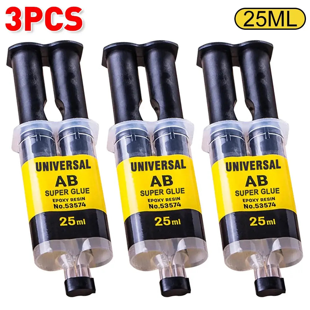 Two Part Epoxy Resin AB Glue Waterproof Fast Acting Adhesive For Wood Plastic Metal Glass Ceramic Repair Bonding